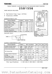 2SB1556 datasheet pdf TOSHIBA