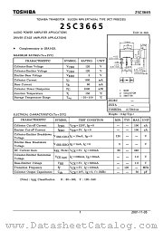 2SC3665 datasheet pdf TOSHIBA