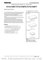 TC74LVX86F datasheet pdf TOSHIBA