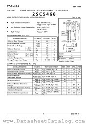 2SC5468 datasheet pdf TOSHIBA