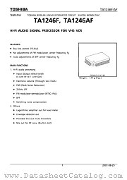 TA1246F datasheet pdf TOSHIBA