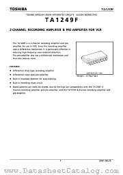 TA1249F datasheet pdf TOSHIBA