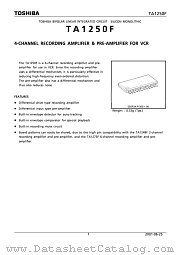 TA1250F datasheet pdf TOSHIBA