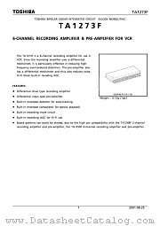 TA1273F datasheet pdf TOSHIBA