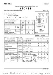 2SC4881 datasheet pdf TOSHIBA