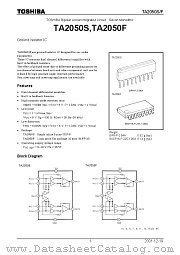 TA2050S datasheet pdf TOSHIBA