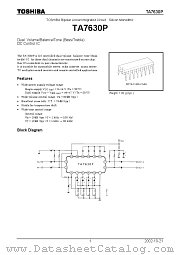 TA7630P datasheet pdf TOSHIBA