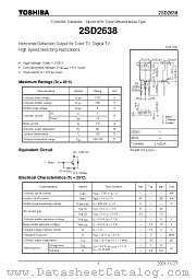 2SD2638 datasheet pdf TOSHIBA