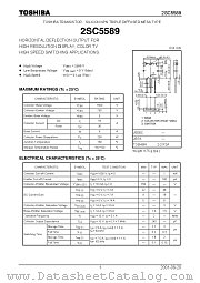 2SC5589 datasheet pdf TOSHIBA