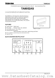 TA8052AS datasheet pdf TOSHIBA