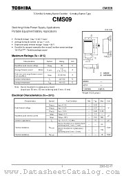 CMS09 datasheet pdf TOSHIBA