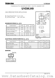 U1GWJ49 datasheet pdf TOSHIBA