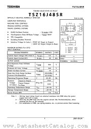 TSZ16J48SR datasheet pdf TOSHIBA