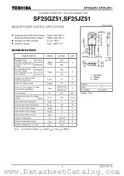 SF25GZ51 datasheet pdf TOSHIBA