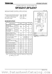 SF3JZ47 datasheet pdf TOSHIBA