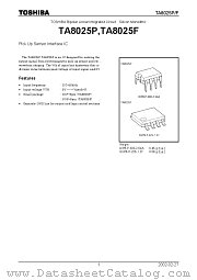 TA8025F datasheet pdf TOSHIBA