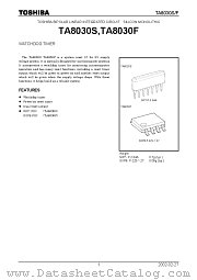 TA8030S datasheet pdf TOSHIBA