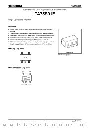 TA75S01F datasheet pdf TOSHIBA