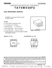 TA75W558FU datasheet pdf TOSHIBA