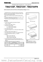 TB62725FN datasheet pdf TOSHIBA