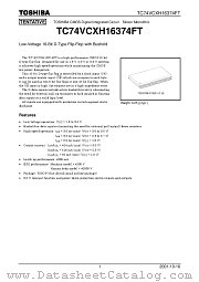 TC74VCXH16374FT datasheet pdf TOSHIBA