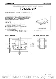 TD62M2701F datasheet pdf TOSHIBA