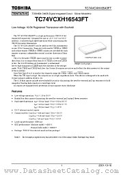 TC74VCXH16543FT datasheet pdf TOSHIBA