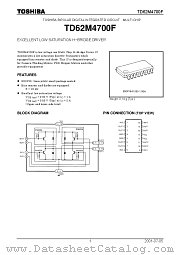 TD62M4700F datasheet pdf TOSHIBA