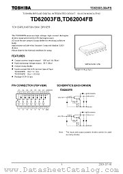 TD62003FB datasheet pdf TOSHIBA