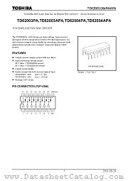 TD62003APA datasheet pdf TOSHIBA