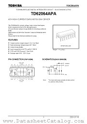 TD62064APA datasheet pdf TOSHIBA