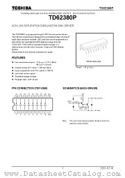 TD62380P datasheet pdf TOSHIBA