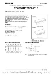 TD62381P datasheet pdf TOSHIBA