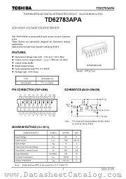 TD62783APA datasheet pdf TOSHIBA