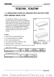 TC9279P datasheet pdf TOSHIBA