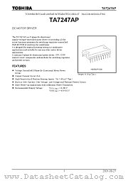 TA7247AP datasheet pdf TOSHIBA