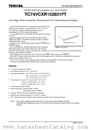 TC74VCXR162601FT datasheet pdf TOSHIBA