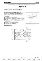 TA8415P datasheet pdf TOSHIBA