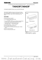 TA8423F datasheet pdf TOSHIBA