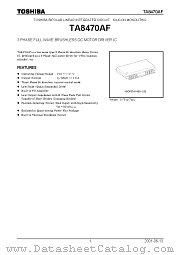 TA8470AF datasheet pdf TOSHIBA