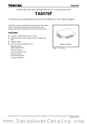 TA8479F datasheet pdf TOSHIBA