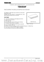 TB6504F datasheet pdf TOSHIBA