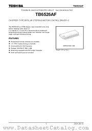 TB6526AF datasheet pdf TOSHIBA