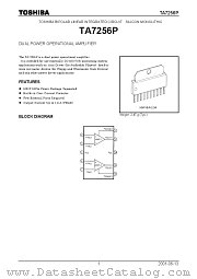 TA7256P datasheet pdf TOSHIBA