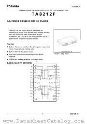 TA8212F datasheet pdf TOSHIBA