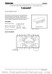 TA8449P datasheet pdf TOSHIBA