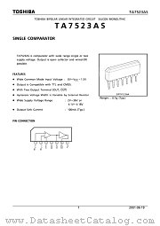 TA7523AS datasheet pdf TOSHIBA