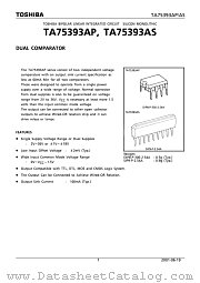 TA75393AP datasheet pdf TOSHIBA