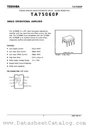 TA75060P datasheet pdf TOSHIBA