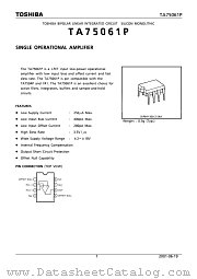 TA75061P datasheet pdf TOSHIBA